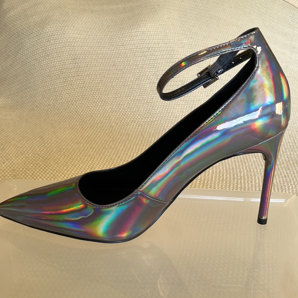 Dark Iridescent Calvin Klein Stiletto Heels - Picture 6 of 12